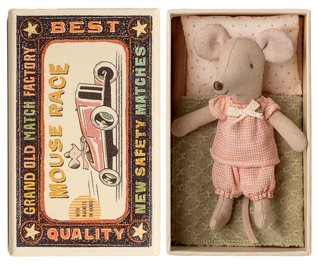 Little Sister Mouse in Matchbox