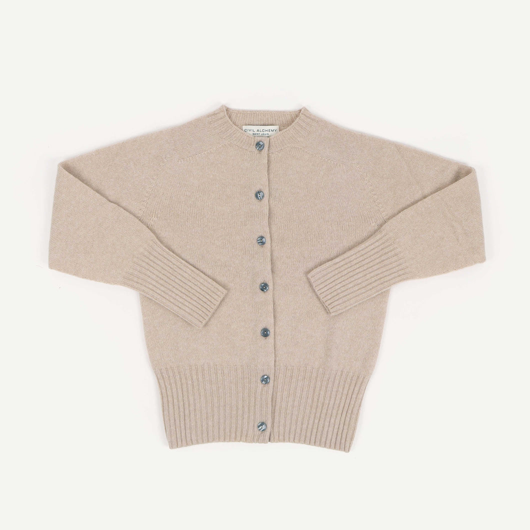 Cardigan Deep Ribs - Oatmeal