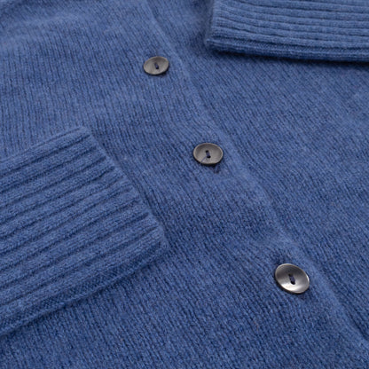 Cardigan Deep Ribs Soft Denim
