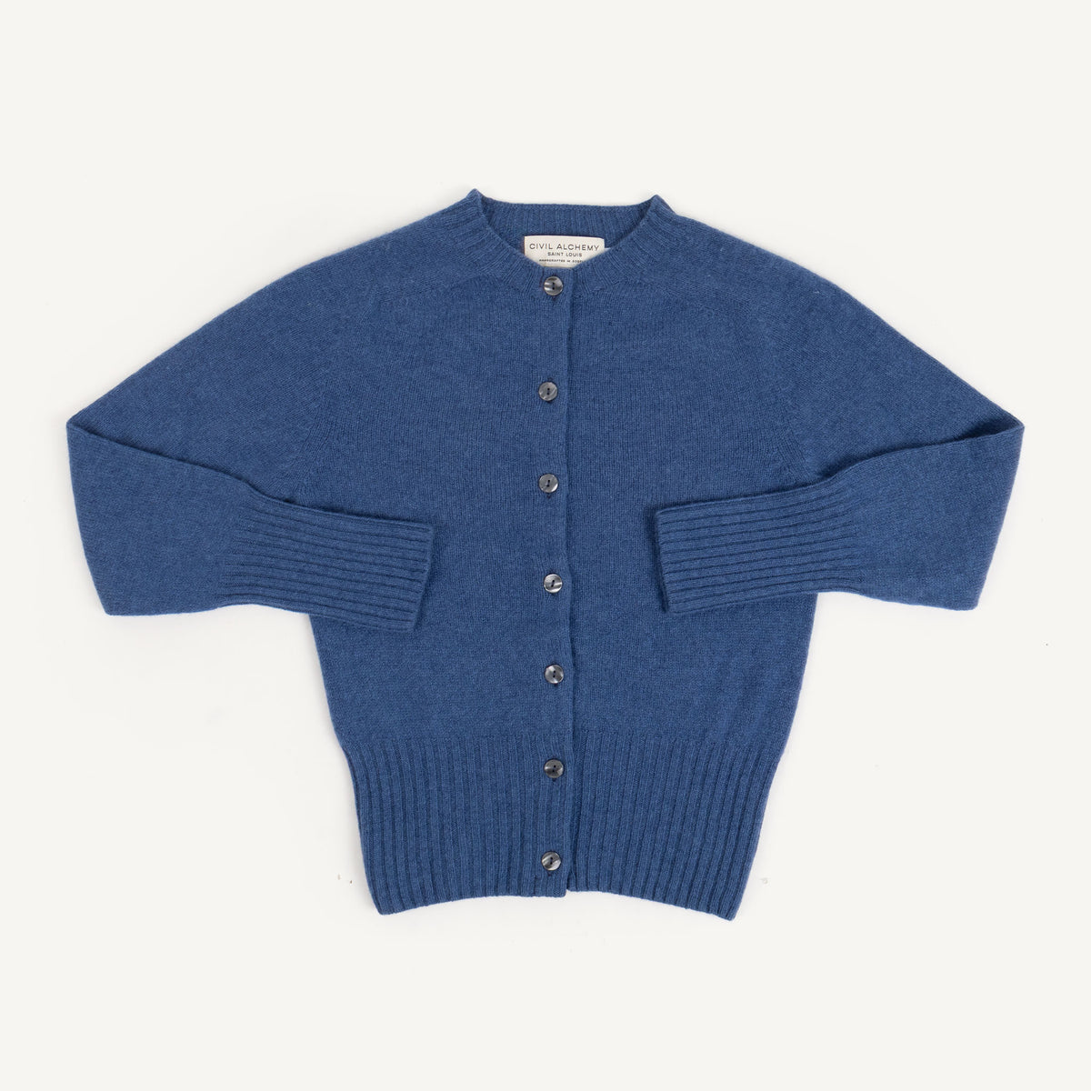 Cardigan Deep Ribs Soft Denim