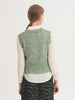 Twine Threaded Knit Vest - Green