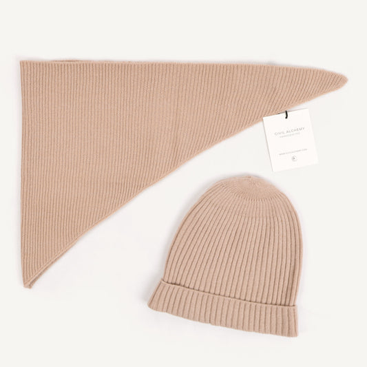 CA Cashmere Beanie - Chanterelle