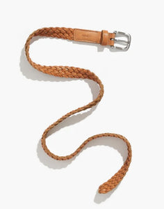 Saddle Woven Tanned Leather Belt