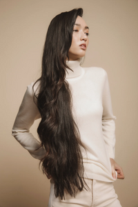 Kiltane Classic Polo Neck - Soft White