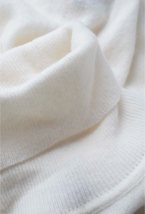 Kiltane Classic Polo Neck - Soft White