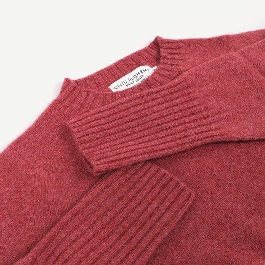 Crew Neck Deep Ribs - Cinder