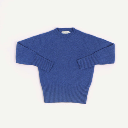 Crew Neck Deep Ribs - Denim