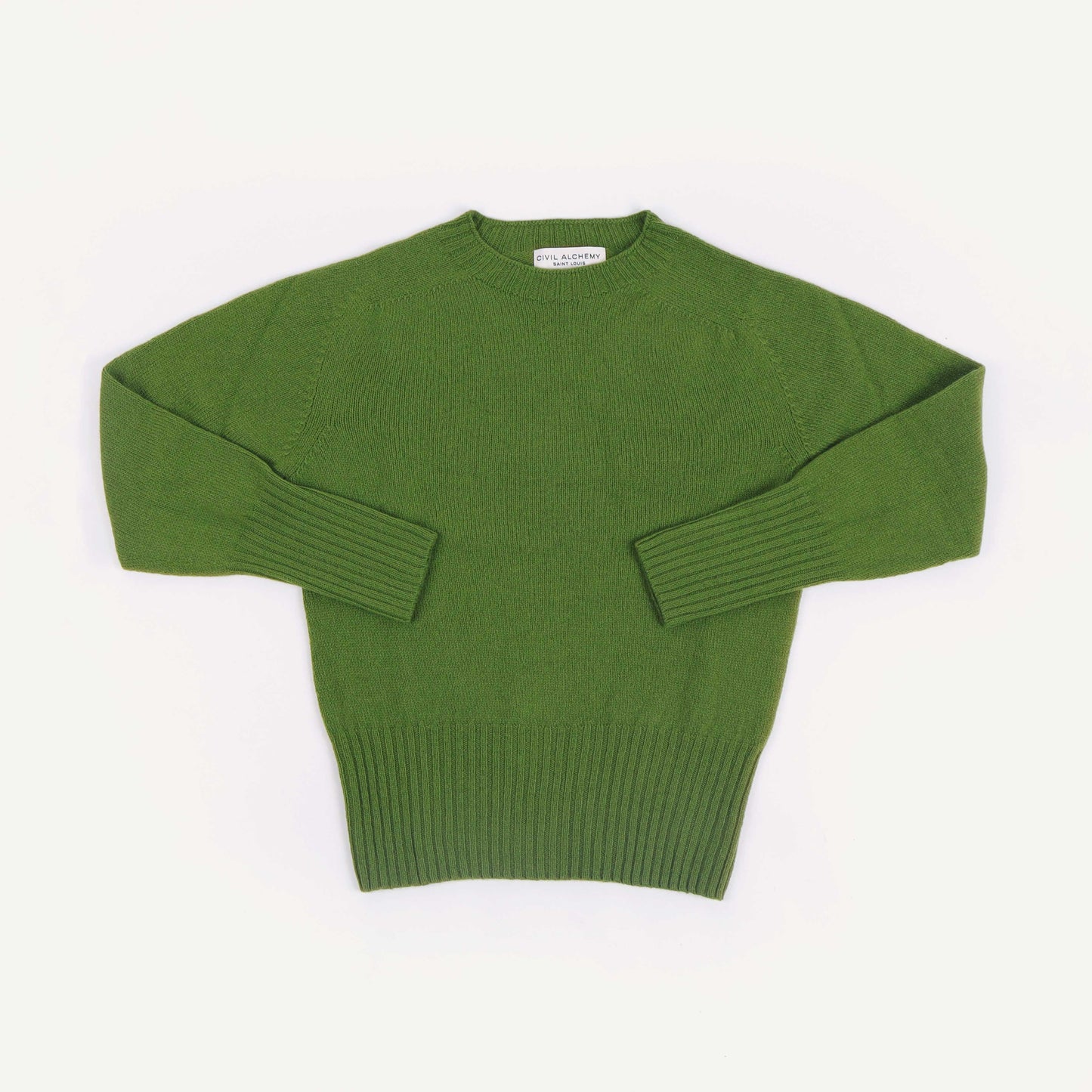 Crew Neck Deep Ribs - Picholine