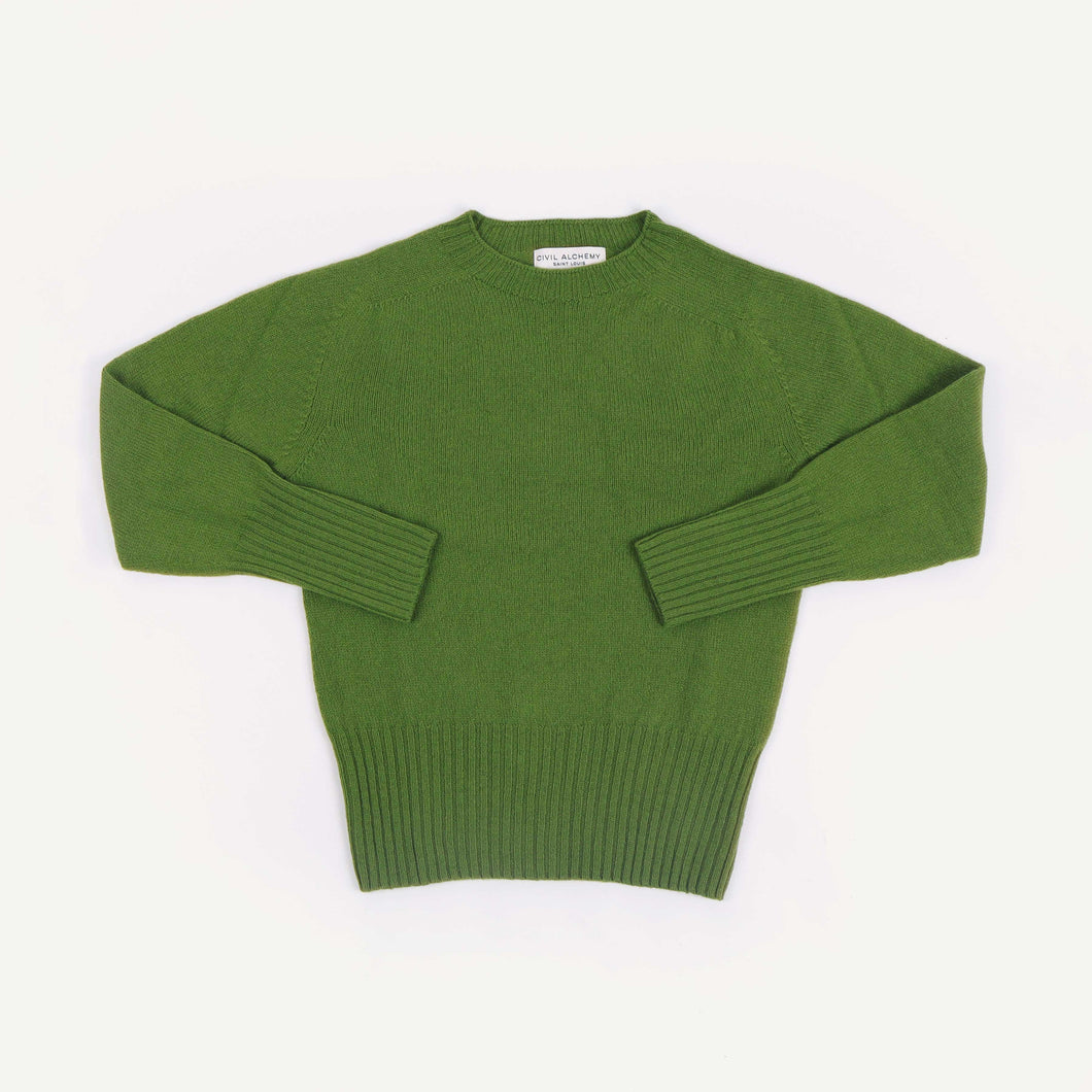 Crew Neck Deep Ribs - Picholine