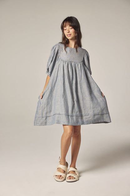 Yoke Stripe Dress