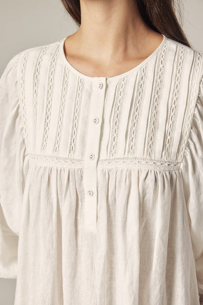 Laced Linen Dress