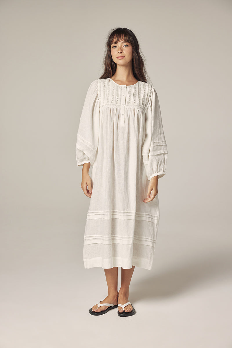 Laced Linen Dress