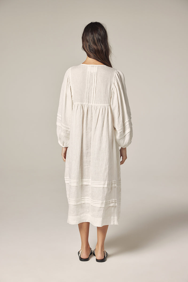 Laced Linen Dress
