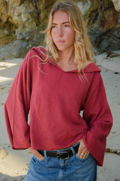 Delilah Blouse - Pomegranate
