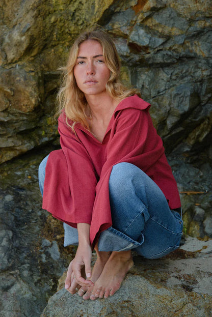 Delilah Blouse - Pomegranate