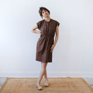 CA Everyday Dress - Chocolate Silk