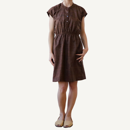 CA Everyday Dress - Chocolate Silk