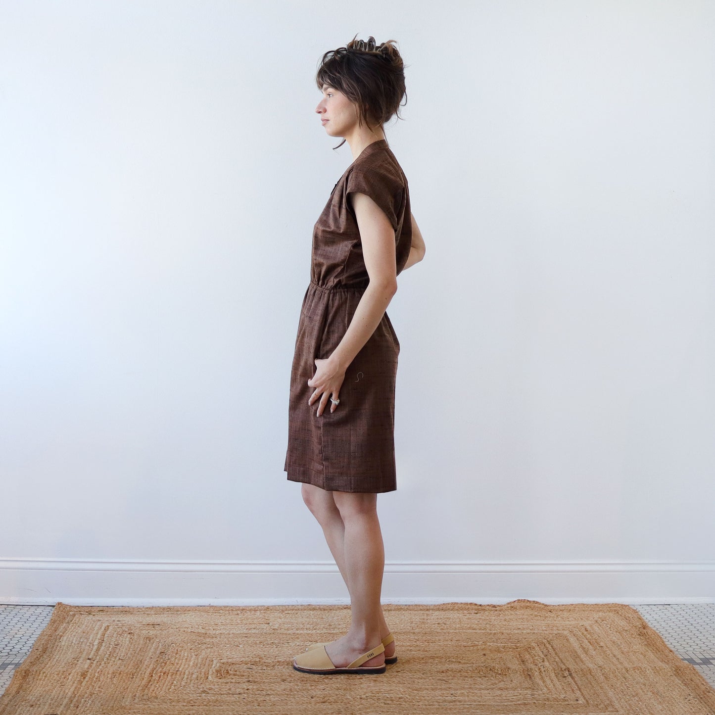 CA Everyday Dress - Chocolate Silk