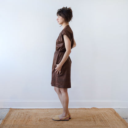 CA Everyday Dress - Chocolate Silk