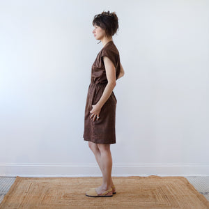 CA Everyday Dress - Chocolate Silk