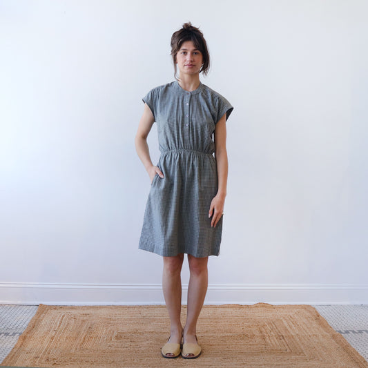 CA Everyday Dress - Moss Plaid