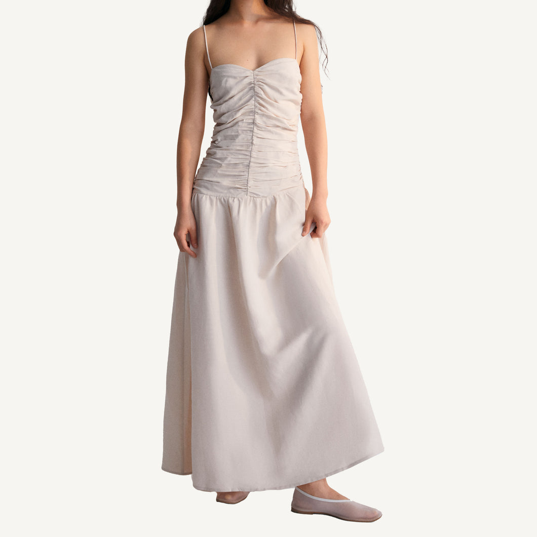 Eros Long Dress - Stone