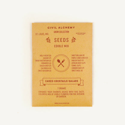 Edible Flower Seed Mix