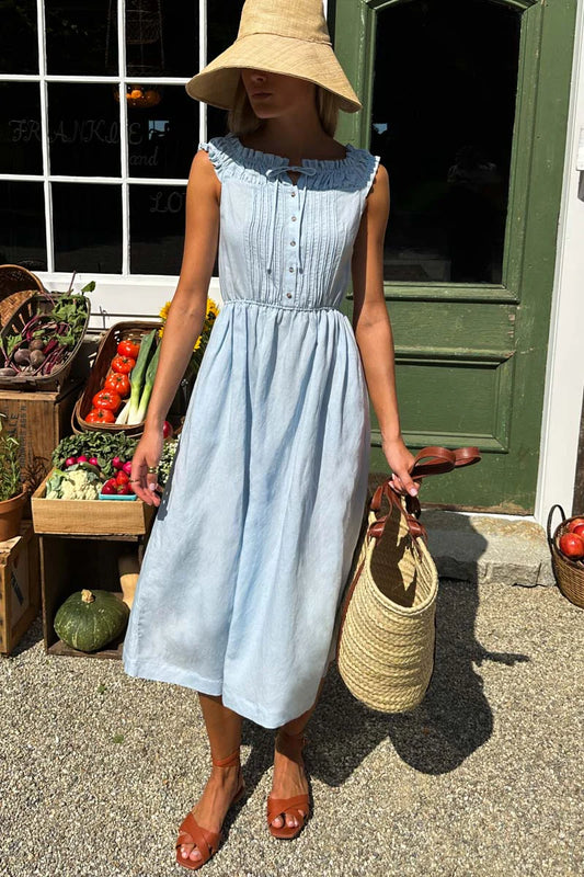 Roussillon Dress - Skywriting
