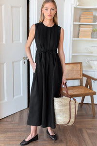 Plait Maxi Dress Black