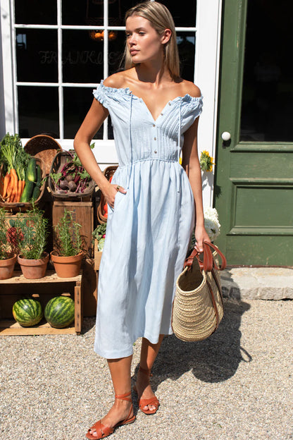 Roussillon Dress - Skywriting