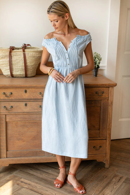 Roussillon Dress - Skywriting