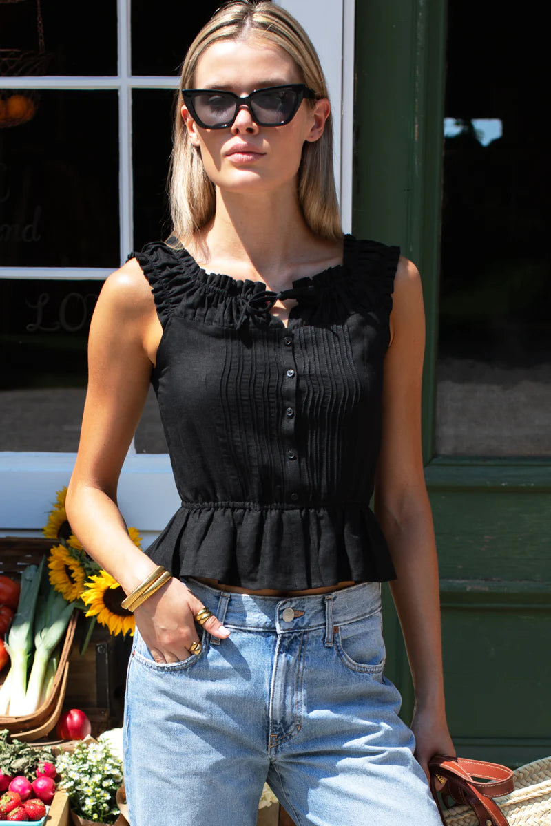 Roussillon Top - Jet Black