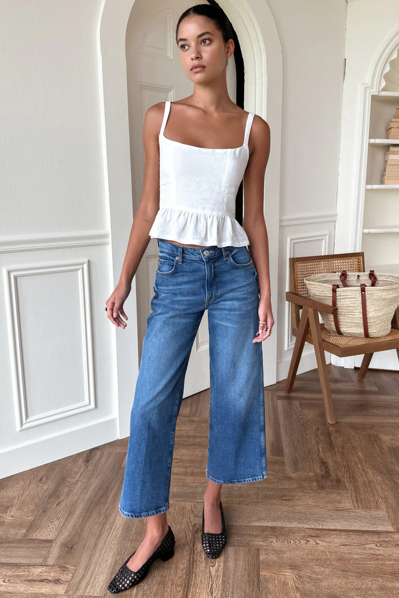 Jour Peplum Top 2 - Star White