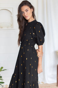 Lucy Dress - Gold Leaf