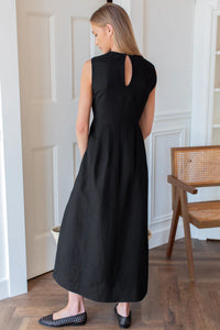 Plait Maxi Dress Black