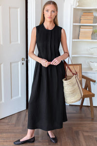 Plait Maxi Dress Black