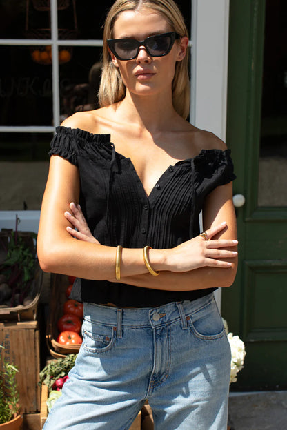 Roussillon Top - Jet Black