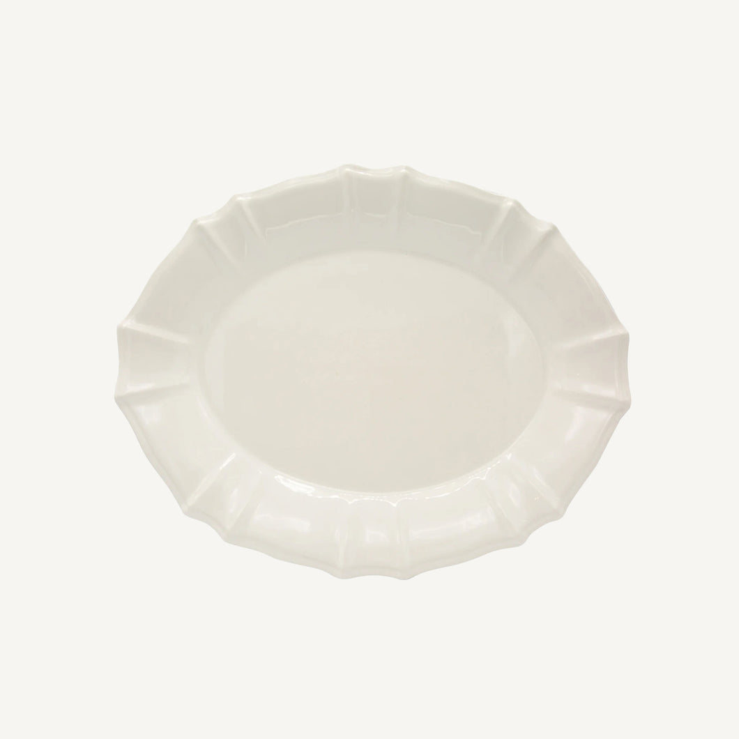 Chloe Oval Platter - White