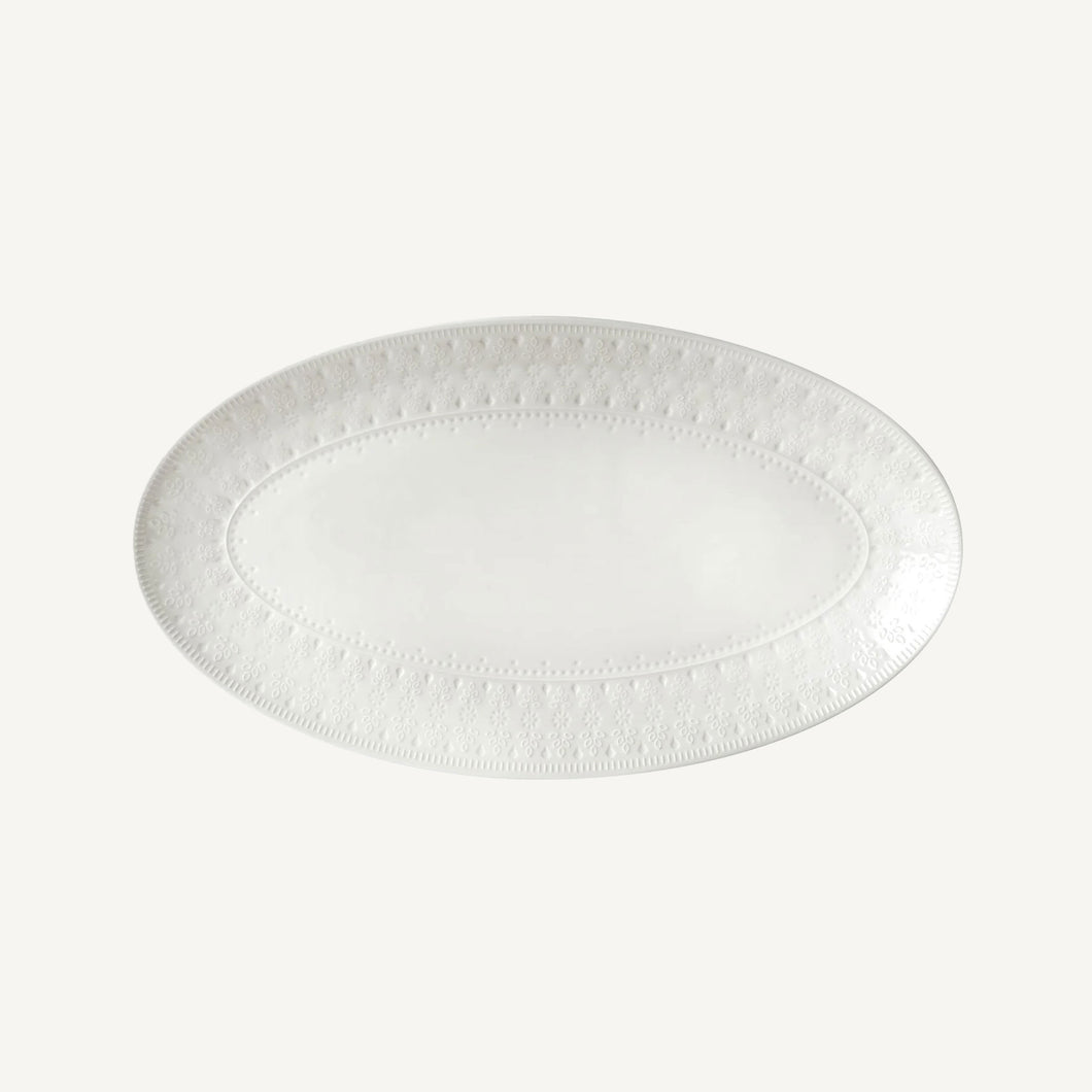 Fez Oval Platter - White