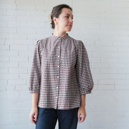 CA Everyday Blouse - Stewart Plaid