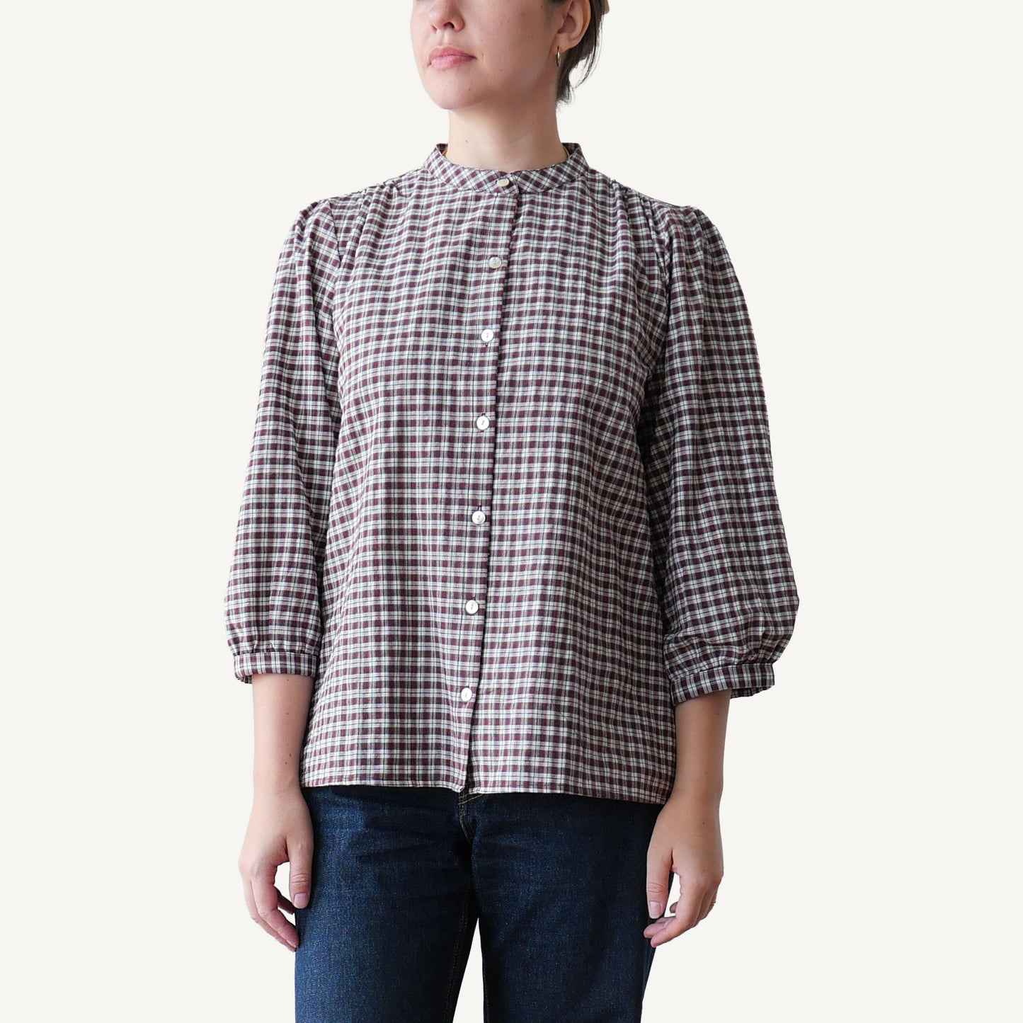 CA Everyday Blouse - Stewart Plaid