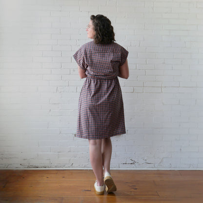CA Everyday Dress - Berry Plaid