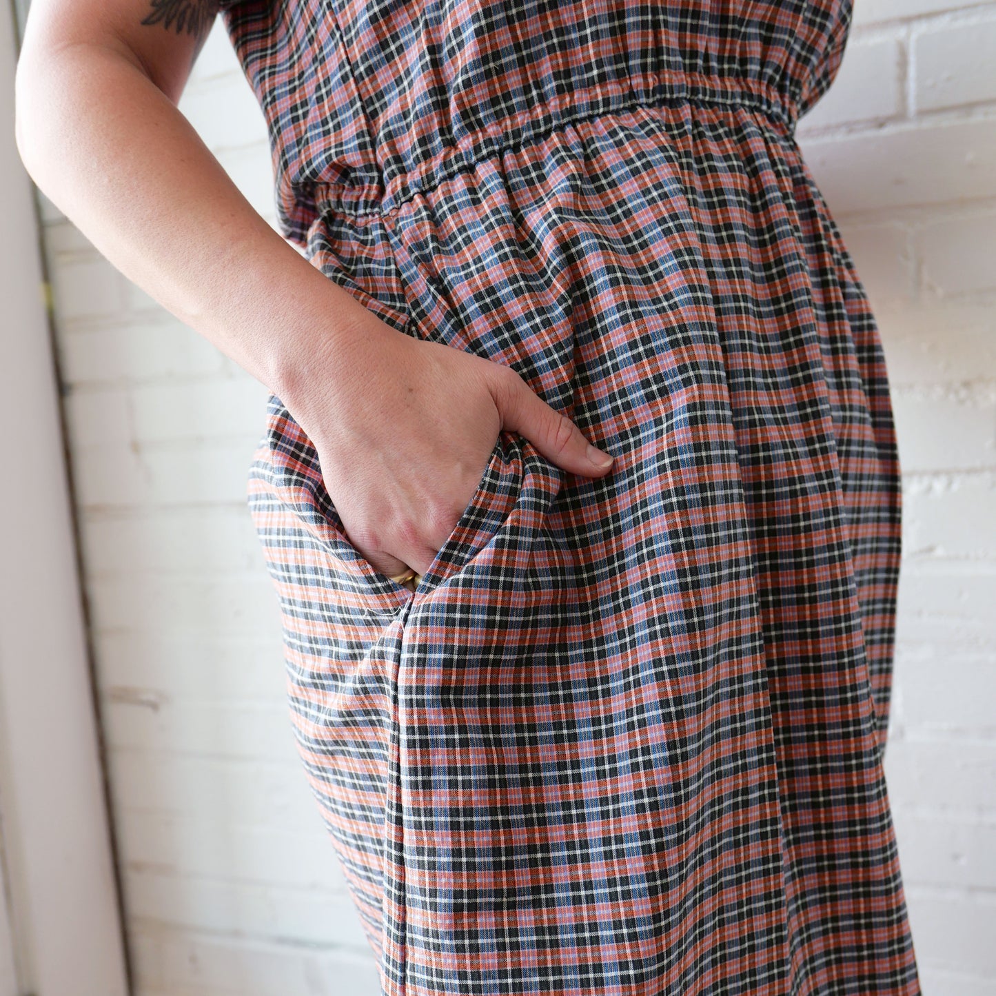 CA Everyday Dress - Berry Plaid