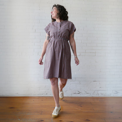 CA Everyday Dress - Berry Plaid