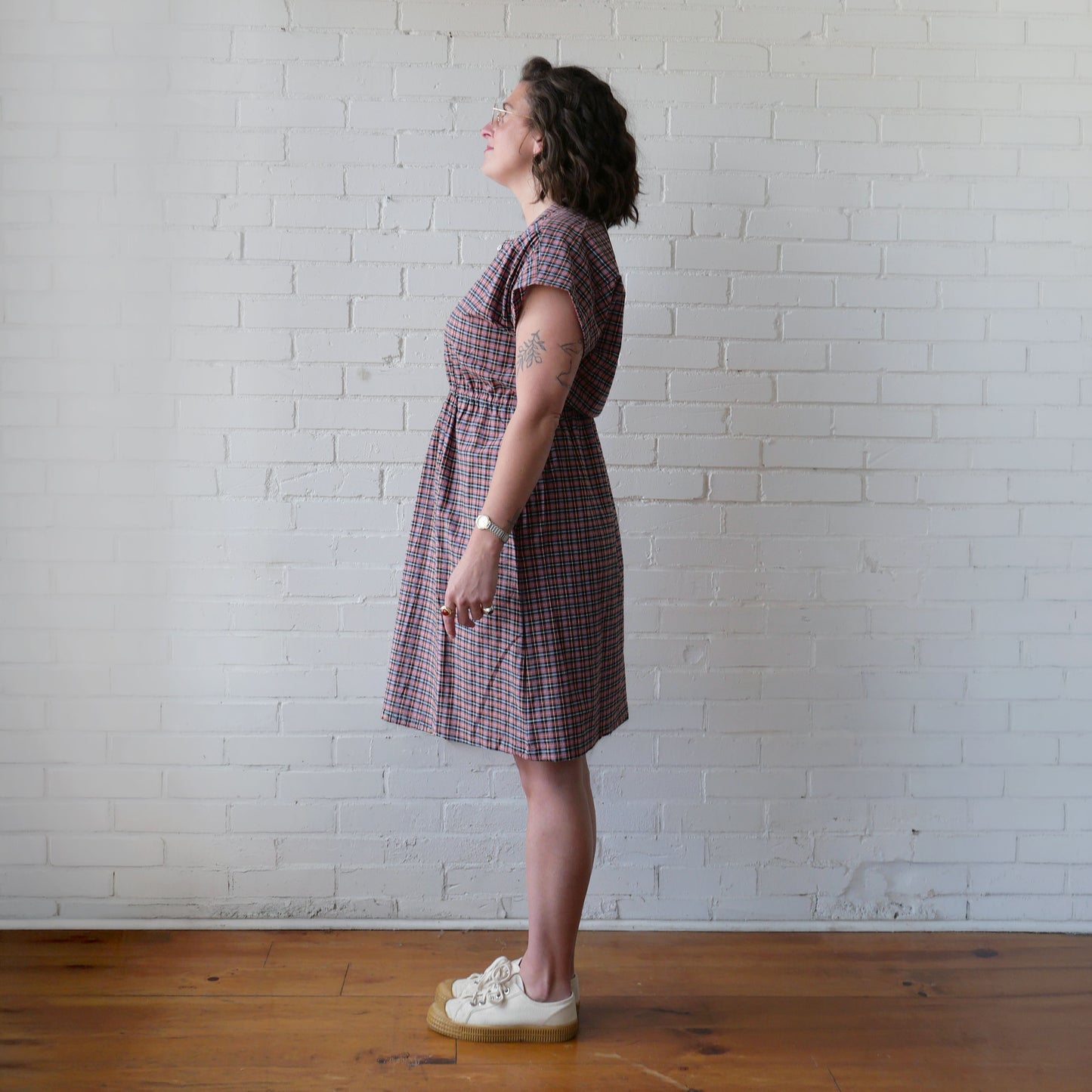 CA Everyday Dress - Berry Plaid
