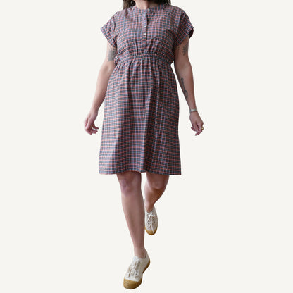 CA Everyday Dress - Berry Plaid