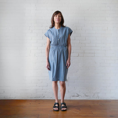 CA Everyday Dress - Plain Blue Plaid