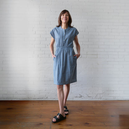 CA Everyday Dress - Plain Blue Plaid