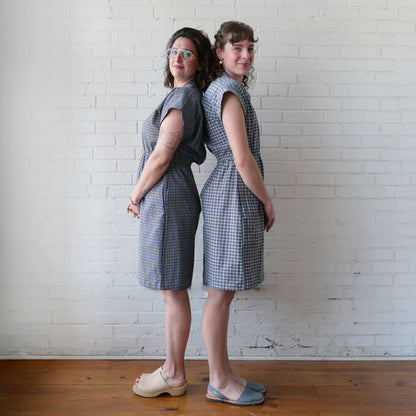 CA Everyday Dress - Navy Plaid