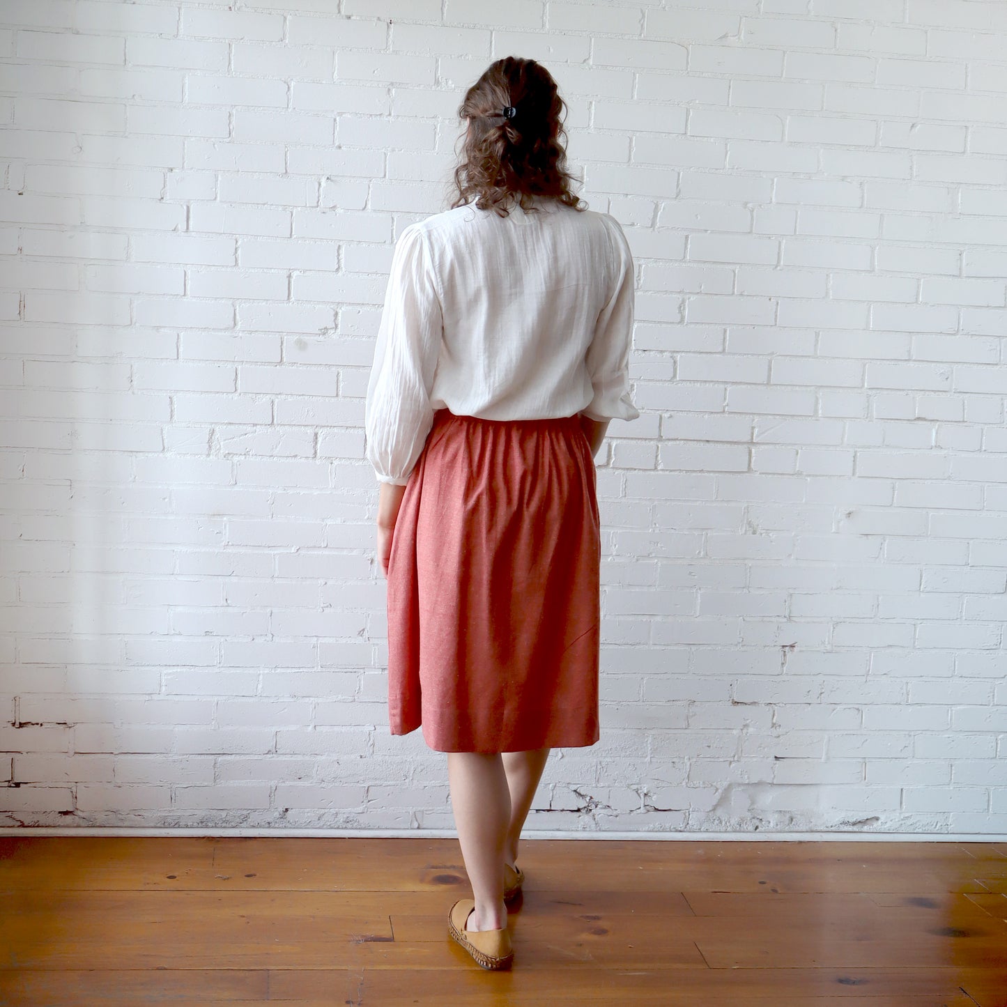 CA Everyday Skirt - Red Chambray